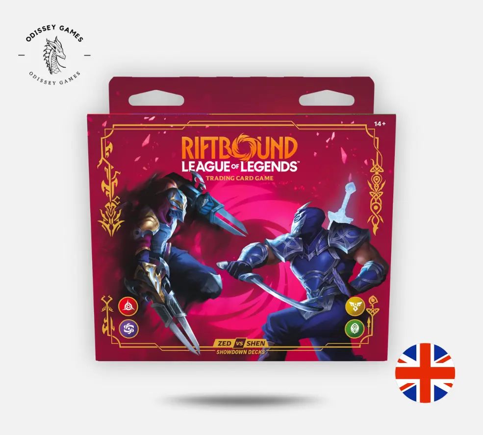 Mazos de Showdown de Zed vs. Shen de Riftbound: Vendetta, el juego de cartas de League of Legends (Inglés)